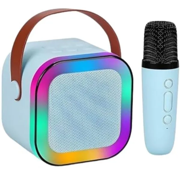 Ασύρματο Ηχείο LED Bluetooth με μικρόφωνο ZY-2412 Ροζ/Μπλε/Λευκό