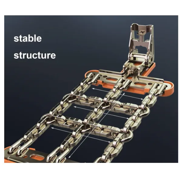 Good Road Αντιολισθητικές αλυσίδες με ιμάντα για φορτηγά αυτοκίνητα SUV 8 τμχ 0011 Πορτοκαλί