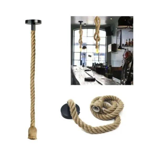 Κρεμαστό Φωτιστικό Σχοινί 1,5m με ντουί DY-23