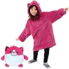 Children's Plush Cat that turns into a Sweatshirt pink 1440-6969 Pink