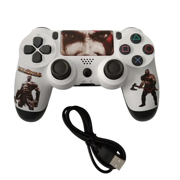 Ασύρματο Χειριστήριο Gamepad PS4 Doubleshock - Συμβατό με PS TV PS Now Wireless Controller God Of War P4-17539-05 Λευκό