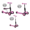 Παιδικό Πατίνι 3 Σε 1 Με 3 Τροχούς LED Glider Scooter Ροζ