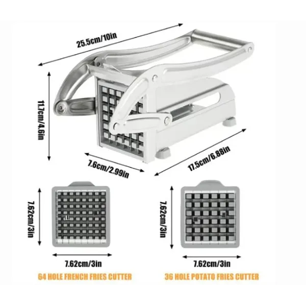 Πατατοκόπτης Μεταλλικός Ανοξείδωτος Χειροκίνητος 50466