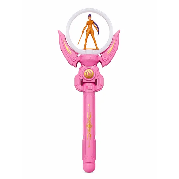 Ραβδί KPOP Demon Hunters Rumi Ροζ 37cm με Μουσική LED Φωτισμό και Περιστροφή 51540-2