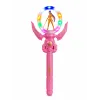 Ραβδί KPOP Demon Hunters Rumi Ροζ 37cm με Μουσική LED Φωτισμό και Περιστροφή 51540-2