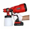 Ηλεκτρικό πιστόλι βαφής 2 Μπαταρίες 36V Spray Gun CX33 Κόκκινο