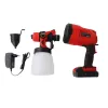 Ηλεκτρικό πιστόλι βαφής 2 Μπαταρίες 36V Spray Gun CX33 Κόκκινο