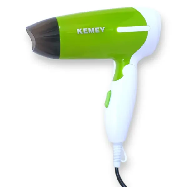 Κemei Αναδιπλούμενο Σεσουάρ Μαλλιών Ταξιδίου 1200W KM-6830 Πράσινο