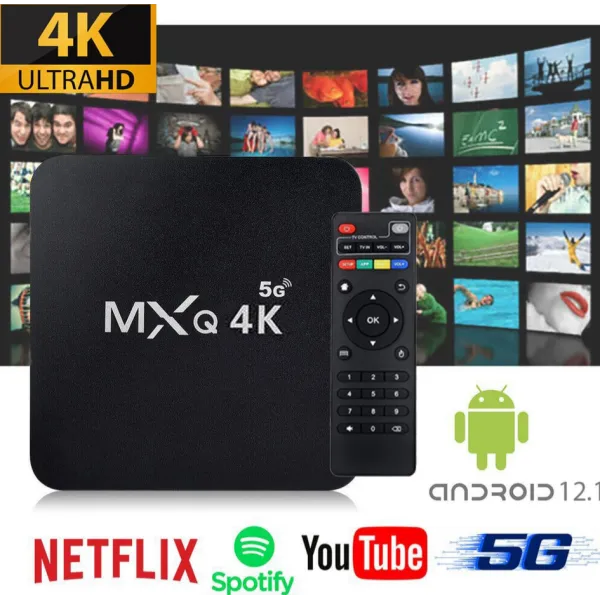 TV Box MX9 4K UHD με WiFi USB 2.0 8GB RAM και 128GB Αποθηκευτικό Χώρο με Λειτουργικό Android MX9 Black