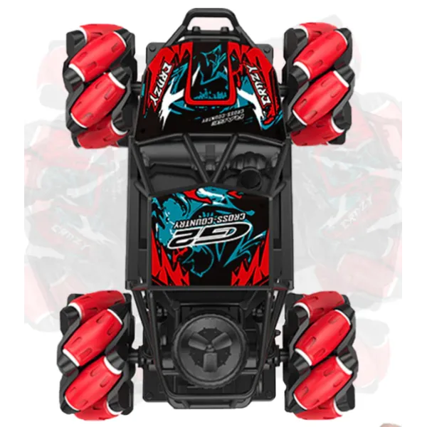 Τηλεχειριστήριο αυτοκινήτου 2,4 GHz υψηλής ταχύτητας παντός εδάφους Monster Off Road RC Car Toy  2218-18 Κόκκινο