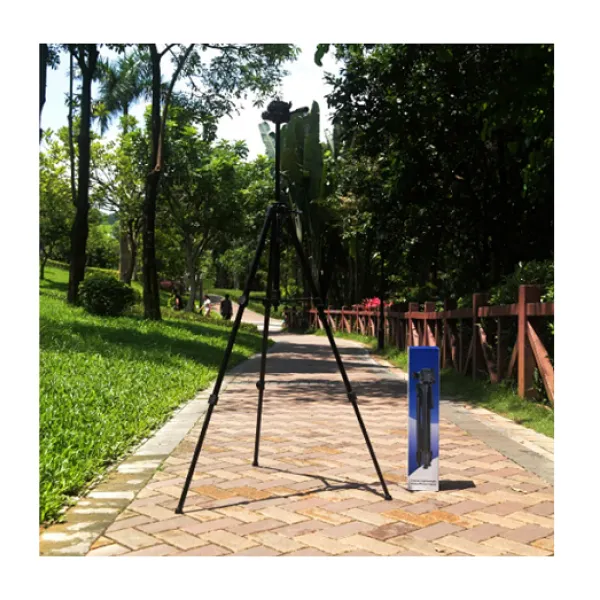 Professional Camera Tripod with Adjustable Height 62-170cm and Hook for Cameras and Ring Light SL-3600