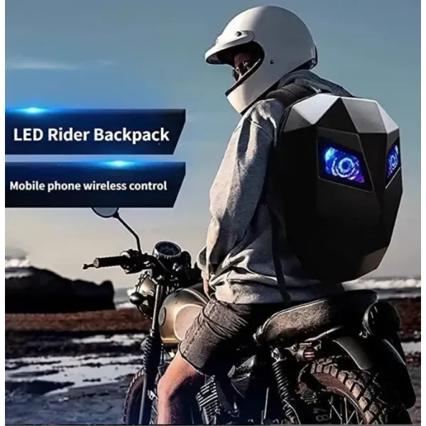 Σακίδιο Αναβάτη για Laptop Smart Backpack LED 40L T7 Μαύρο