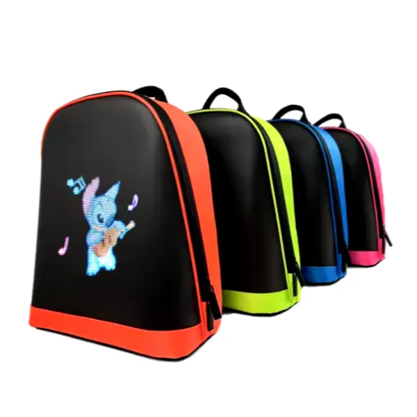 Smart LED σχολικό σακίδιο πλάτης για παιδιά, σακίδιο πλάτης Laptop, Χριστουγεννιάτικο δώρο για παιδιά R11 Ροζ