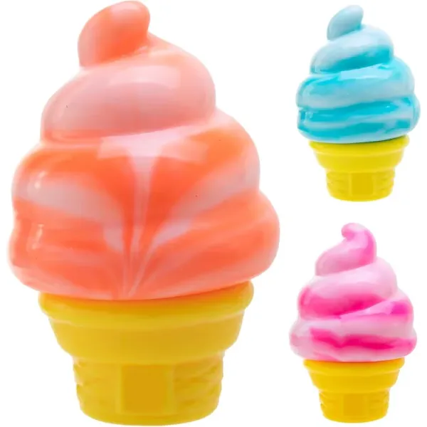 Αντιστρες Παιχνίδι Nice Cream Cone Παγωτό Χωνάκι Squishy Fidget Toy Πολύχρωμο 66881-1