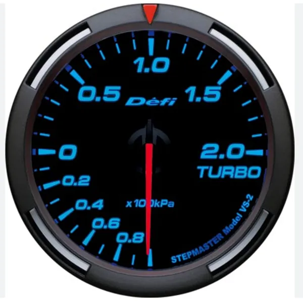 Μπαρόμετρο ηλεκτρικό φιμέ  Φ60 2 bar - 2 3/8"- με κόκκινη βελόνα HW-0189 Μπλε γράμματα