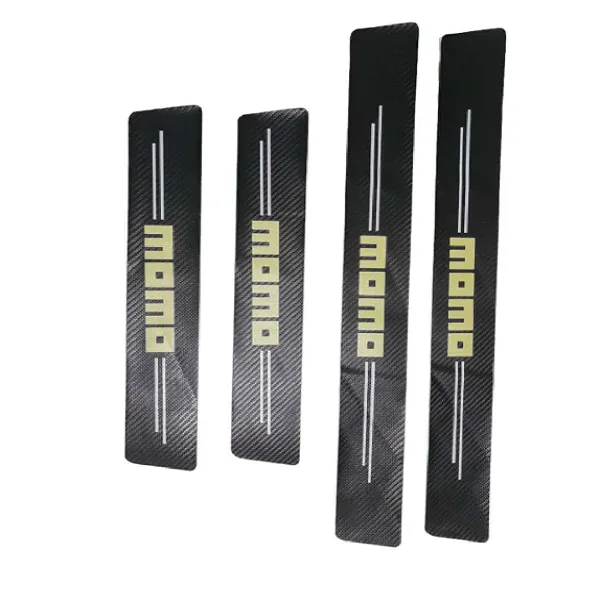 Σετ Προστατευτικά Εσωτερικά Μασπιέ Πόρτας Carbon Style Αυτοκόλλητα 4 Τεμάχια MOMO HW-0210