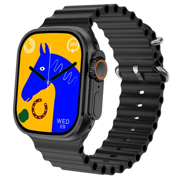 Smartwatch Qian I20 Ultra Max 2,3" 49 χιλιοστών + Bluetooth HandsFree  Δώρο + τζαμάκι προστατευτικό Ασύρματη φόρτιση Αδιάβροχο 10 +1 σετ ανδρικό γυναικείο  μαύρο