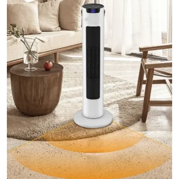Ηλεκτρικός θερμαντήρας Touch Tower 3 Λειτουργιών 2000W με οθόνη LED DX-27 Λευκό