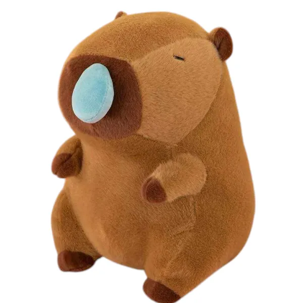 Mohicans Λούτρινο ζωάκι Καπιμπάρα (Capybara) με καταρροή στη μύτη και δόνηση 45cm 1440-86256-45 Καφέ