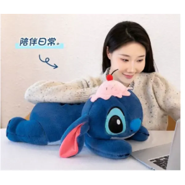 Mohicans Stitch Λούτρινο 50cm Μαξιλάρι 1440-86253 Μπλε