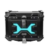 MotoCentric Aluminium  Μοτοσυκλέτας Αλουμινίου Top Case 45lt MC-45-001-BK-BU Blue