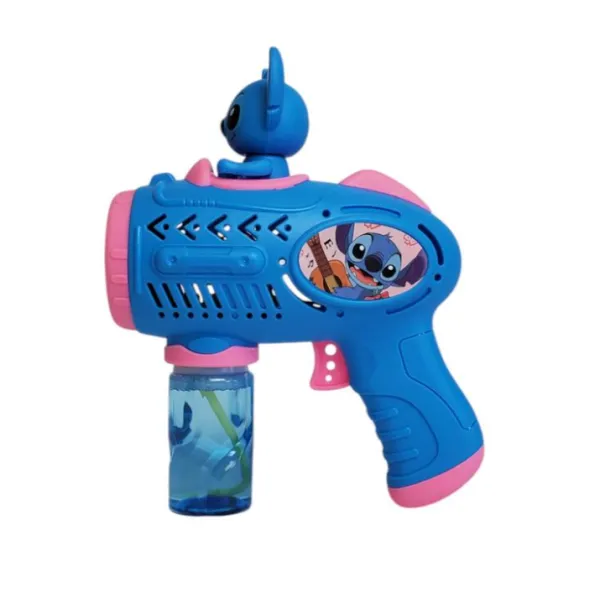 Παιδικό Πιστόλι Χειρός Αυτόματες Φυσαλίδες Bubble Gun Stitch 6322-1 Μπλε