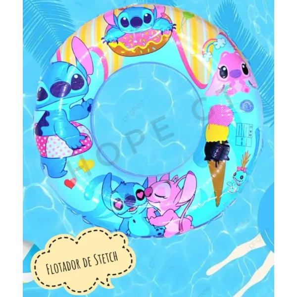 Παιδικό Σωσίβιο Κουλούρα Stitch με Διάμετρο 70εκ. για 3+ Ετών 1343-1-2