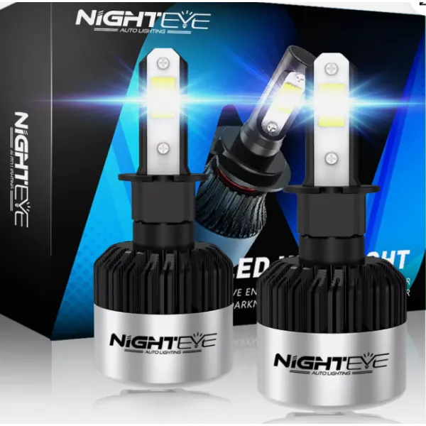 Nighteye LED Headlights A315-S2-H3 72V Pair 6500K Cool White 9000LM / LED Headlights IP68 Waterproof High Low Beam - H3