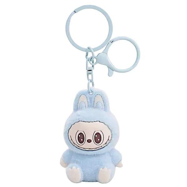 Μπρελόκ Flocked Mini Labubu 1440-87471 -2 Μπλε