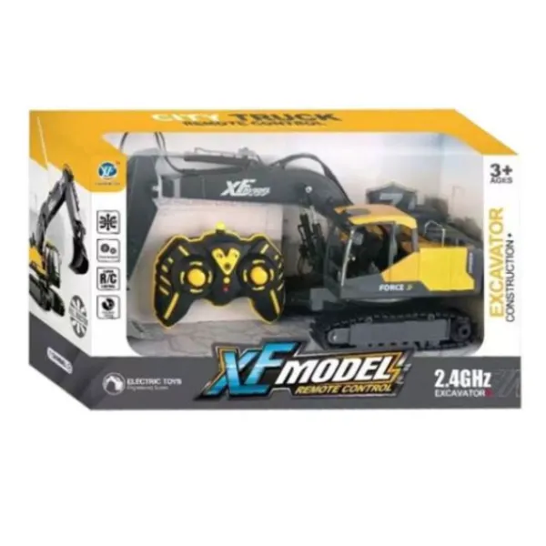 Τηλεκατευθυνόμενος RC Εκσκαφέας με ερπύστριες & Χειριστήριο 789-413A Κίτρινο