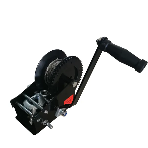 Εργάτης Τρέιλερ Χειροκίνητος Γαλβανιζέ 2500lbs 1130kg με Διπλό Γρανάζι και συρματόσχοινο 8μ. με γάντζο W15474