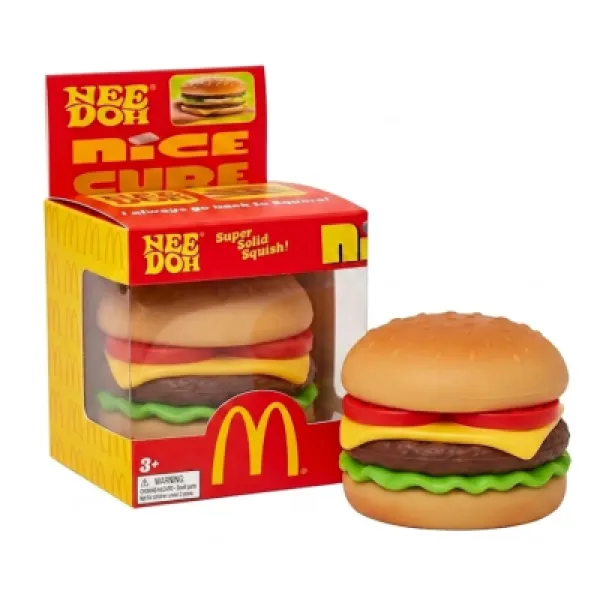 NeeDoh x McDonald's Happy Meal Hamburger Squishy PA-18745 Squishy Toy